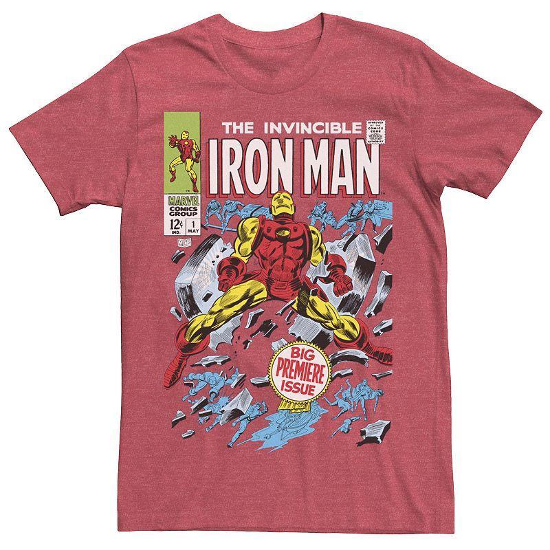 Mens Marvel Avengers Iron Man Big Premier Issue Classic Comic Graphic Tee Product Image