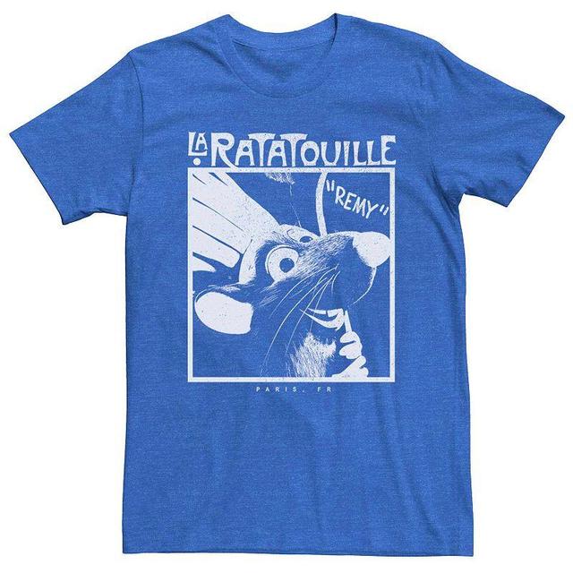 Mens Disney Pixar Ratatouille Chef Remy Poster Graphic Tee Royal Grey Product Image