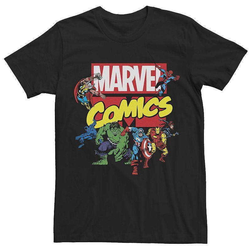 Mens Marvel Comics Vintage Avenger Group Shot Tee Product Image