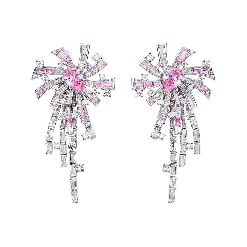 Candace Tassel Earrings (Pink) (Final Sale) Product Image