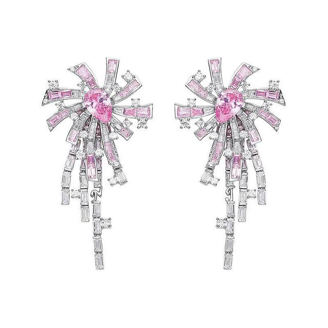 Candace Tassel Earrings (Pink) (Final Sale) Product Image