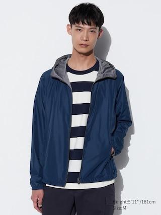 Mens Reversible Parka Navy 3XL UNIQLO US Product Image