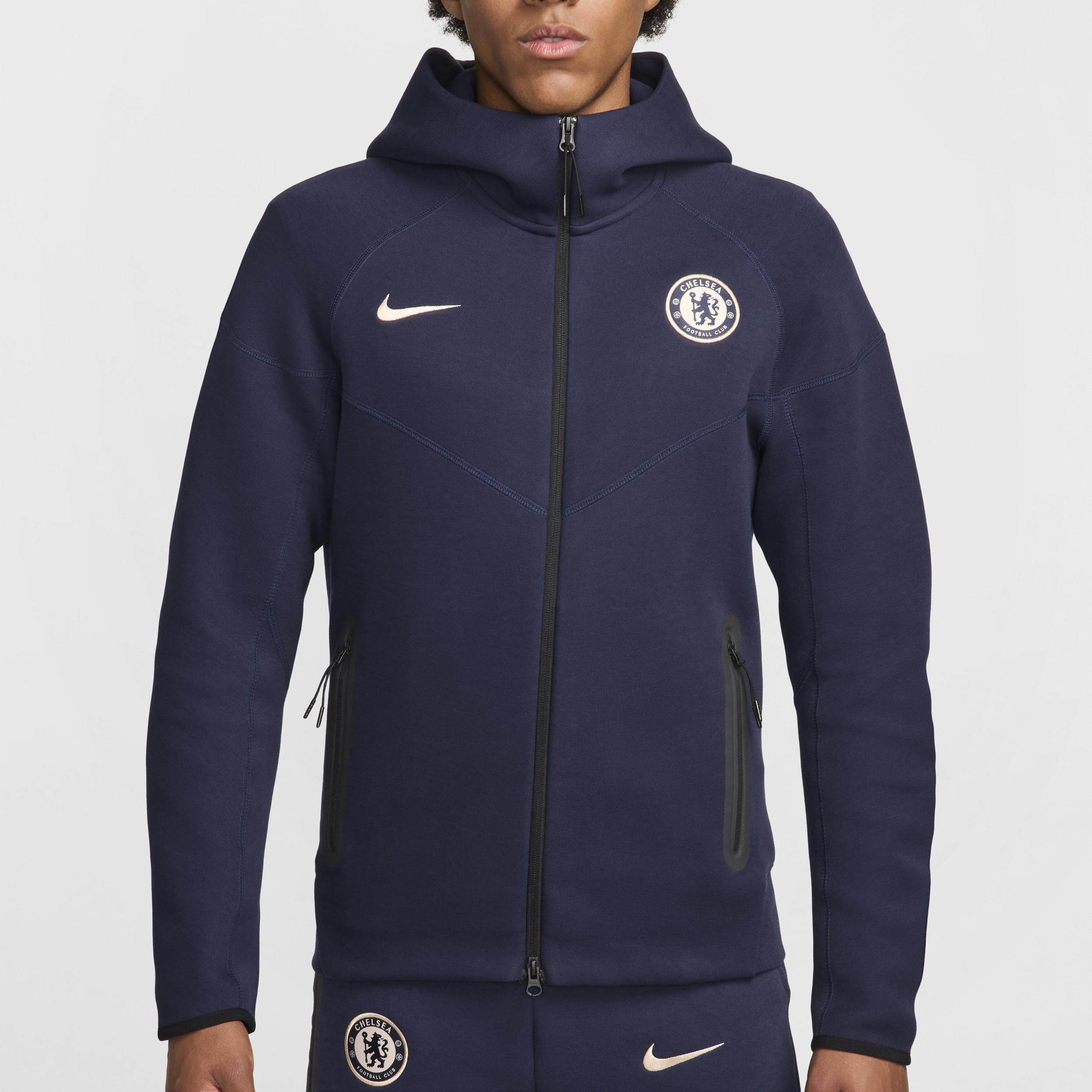 Chelsea FC Tech Fleece Windrunner Nike Men's Soccer Full-Zip Hoodie Product Image