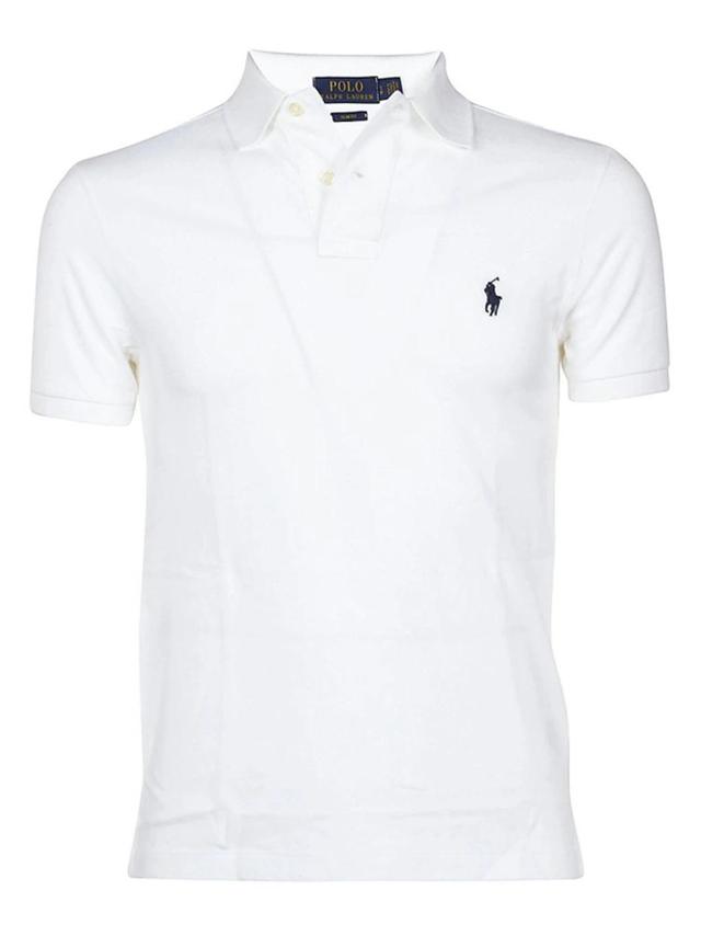 Logo Embroidered Polo Shirt In White Product Image