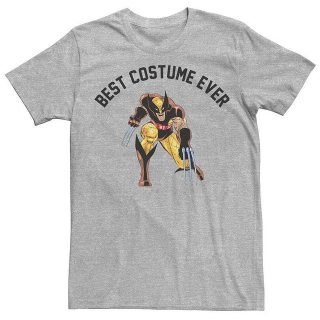 Mens Marvel Wolverine Best Costume Ever Portrait Tee Athletic Grey Product Image