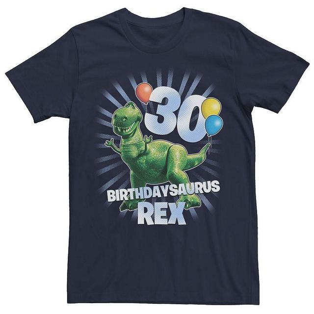 Mens Disney / Pixar Toy Story Birthdaysaurus Rex 30th Birthday Tee Blue Product Image