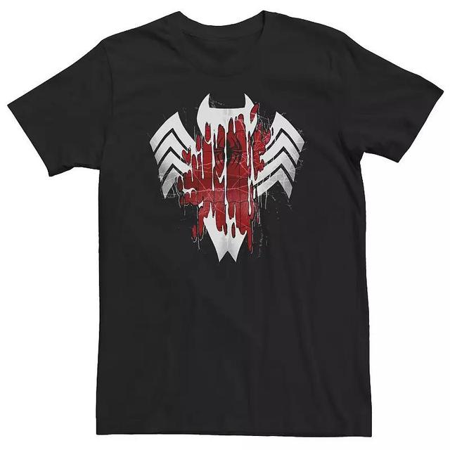 Big & Tall Marvel Venom Drip Logo Over Spider-Man Tee, Mens Product Image