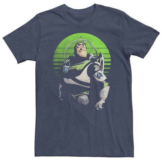 Big & Tall Disney / Pixar Toy Story Buzz Lightyear Sight On Stars Tee, Mens Navy Grey Product Image