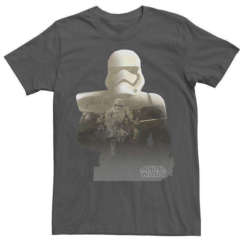 Mens Star Wars The Force Awakens Stormtrooper Fill Tee Grey Product Image