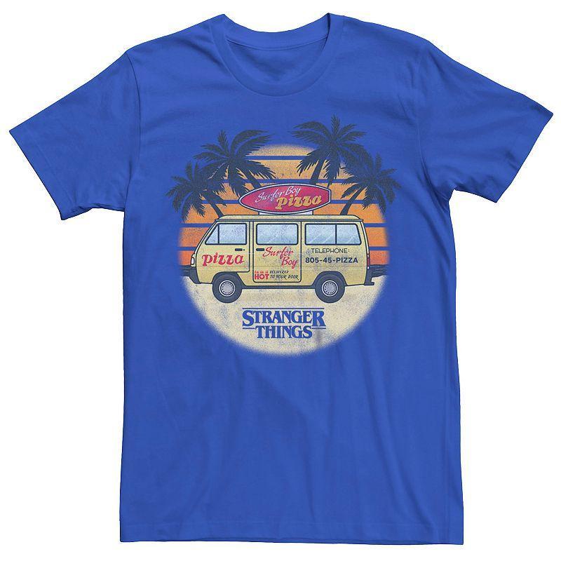 Mens Netflix Stranger Things Surfer Boy Pizza Tee Product Image