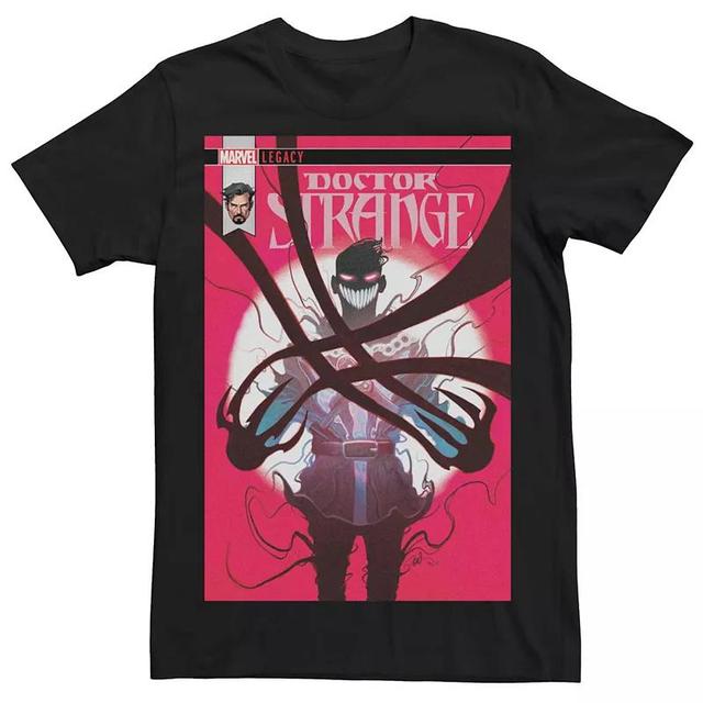 Mens Marvel Doctor Strange Dark Comic Cover Tee Product Image