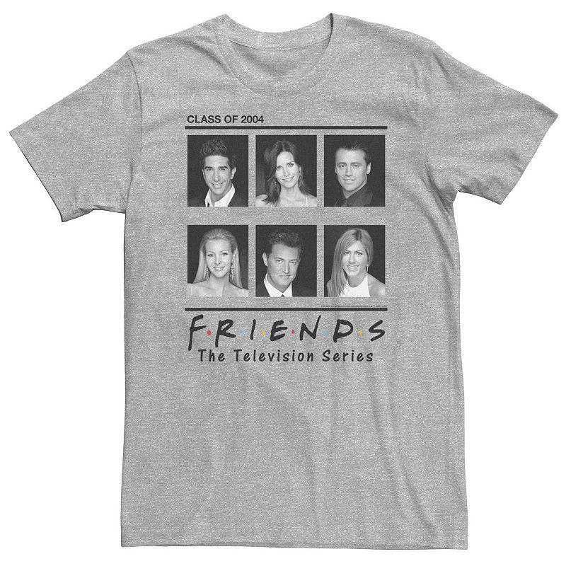 Big & Tall Friends Group Shot Class Of 2004 Panels Tee, Mens Athletic Grey Product Image