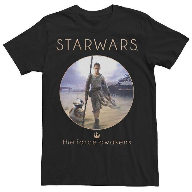 Mens Star Wars The Force Awakens Rey Poster Tee Product Image