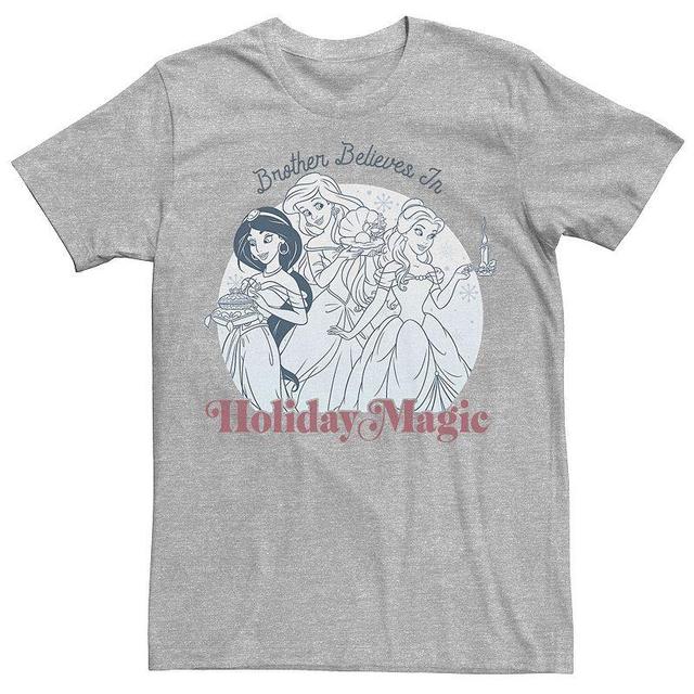 Mens Disney Princesses Brother Believes In Magic Tee Athletic Grey Product Image