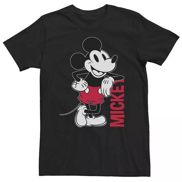 Big & Tall Disney Mickey Mouse Vintage Mickey Outline Tee, Mens Product Image