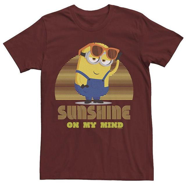 Mens Minions 2 Sunshine On My Mind Portrait Tee Red Product Image