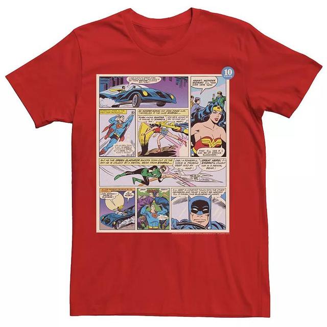 Mens Justice League Comic Pane Tee Product Image