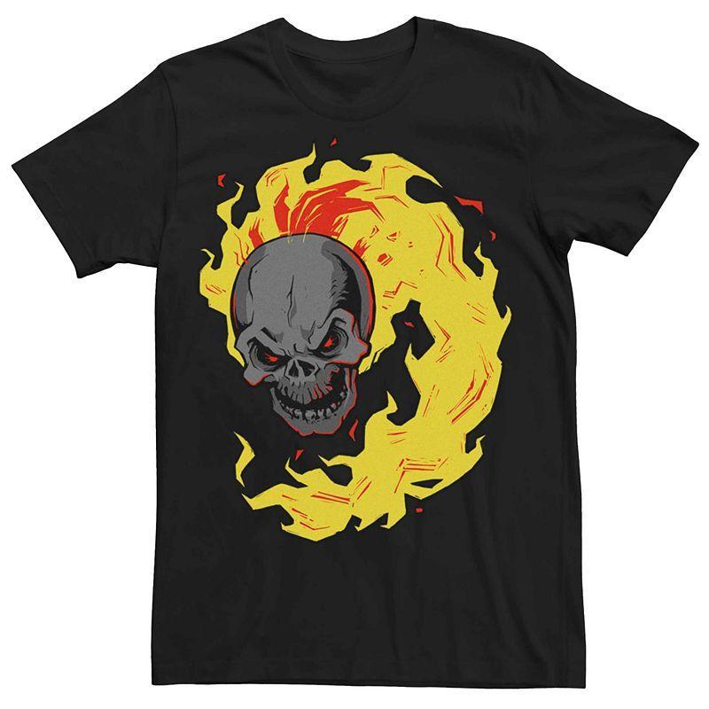 Mens Marvel Ghost Rider Flames Logo Tee Product Image