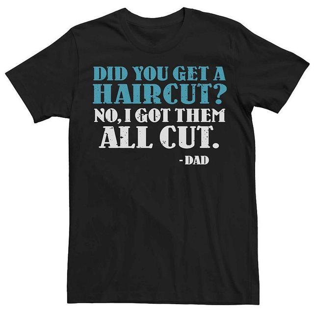 Mens Haircut Dad Joke Humor Graphic Tee Product Image