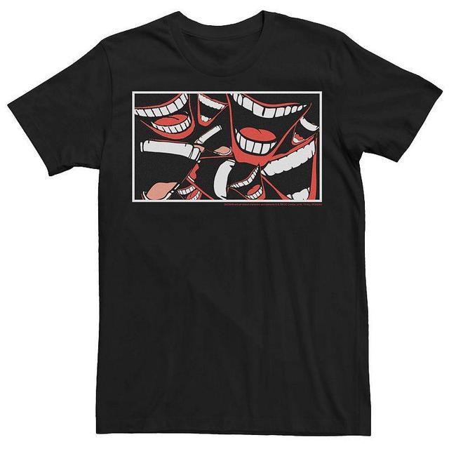 Mens Batman Joker Laughing Mouths Collage Tee Product Image