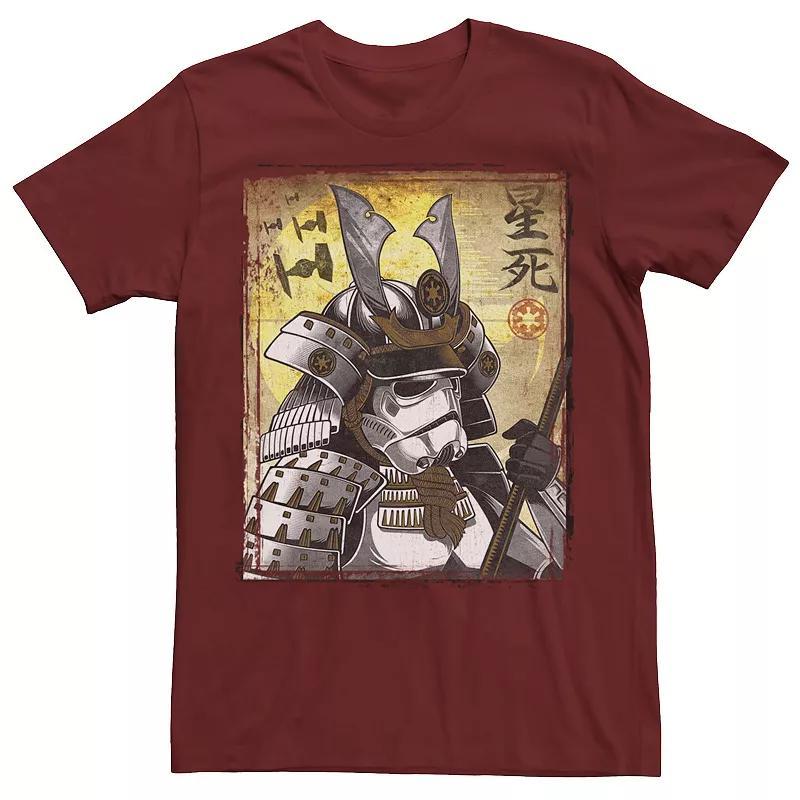 Mens Star Wars Samurai Trooper Poster Tee Red Product Image