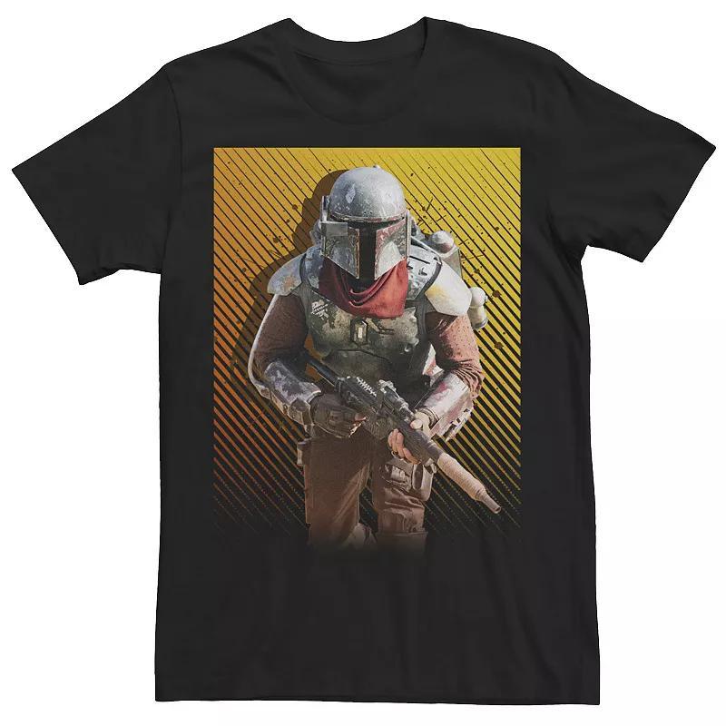 Big & Tall Star Wars: The Mandalorian The Marshal Pop Art Poster Tee, Mens Product Image