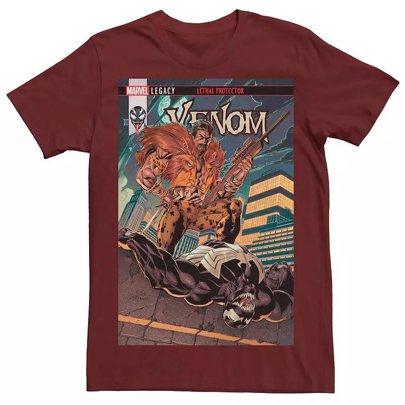 Mens Marvels Venom Hunted Comic Cover Tee Red Product Image