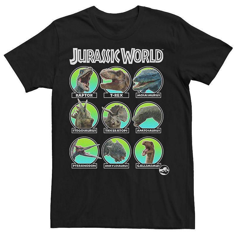 Mens Jurassic World Dino Heads Chart Tee Product Image