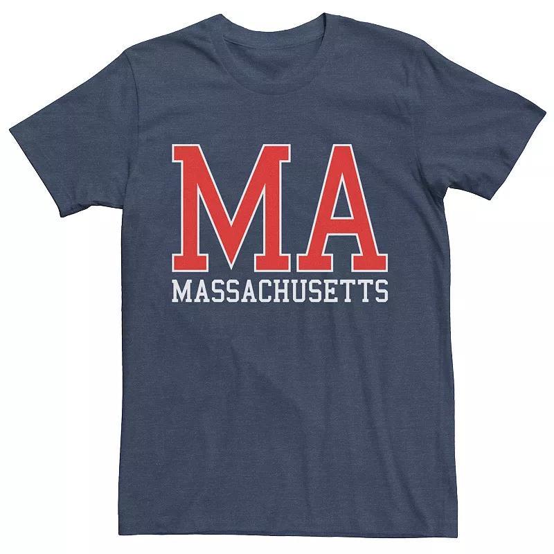 Mens Massachusetts Strong Graphic Tee Med Blue Product Image