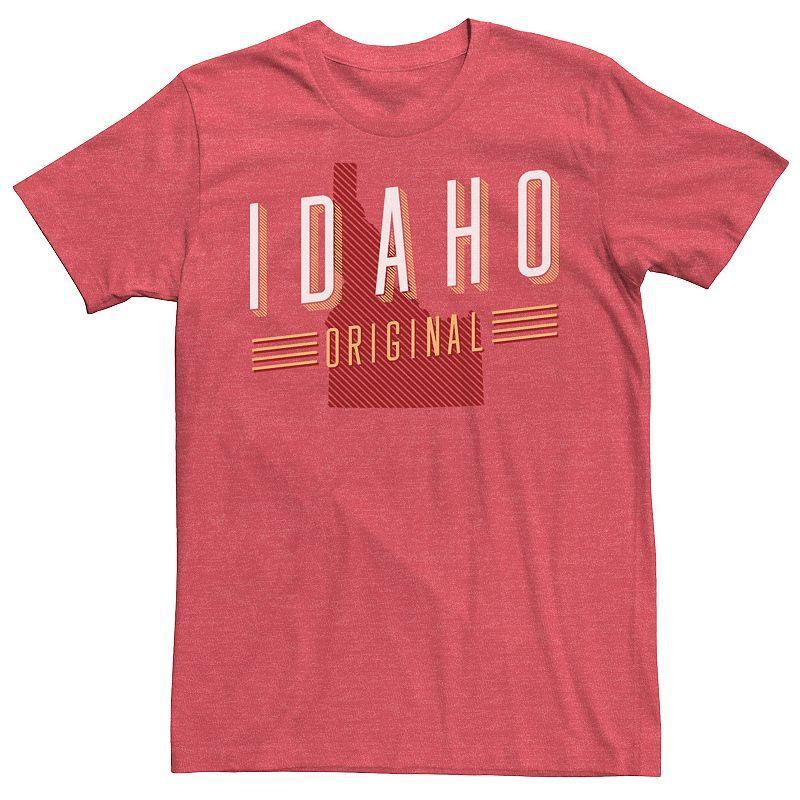 Mens Idaho Original State Silhouette Tee Red Grey Product Image