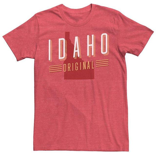 Mens Idaho Original State Silhouette Tee Red Grey Product Image