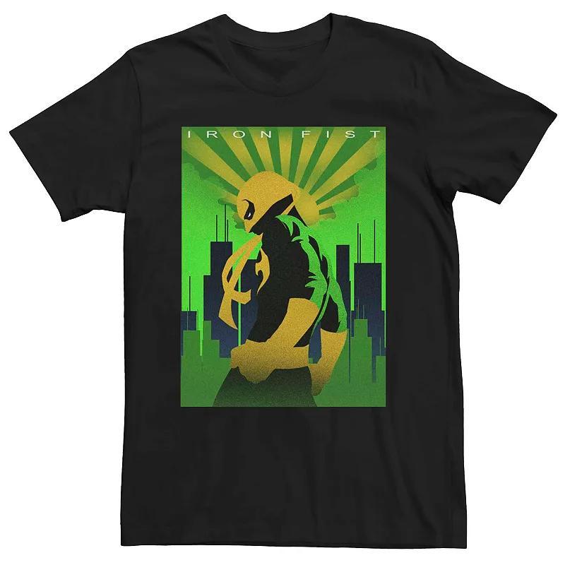 Mens Marvel Retro Iron Fist Ornate Poster Tee Product Image