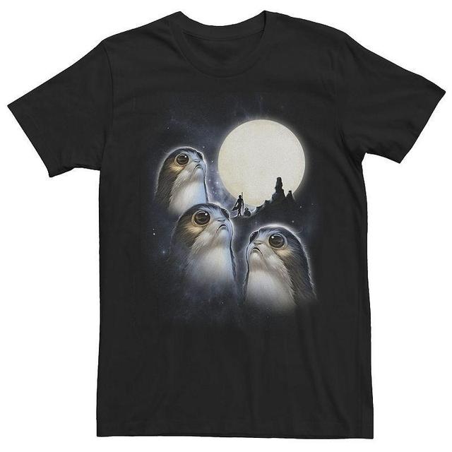 Mens Star Wars The Last Jedi Porg Moon Artsy Silhouette Tee Product Image