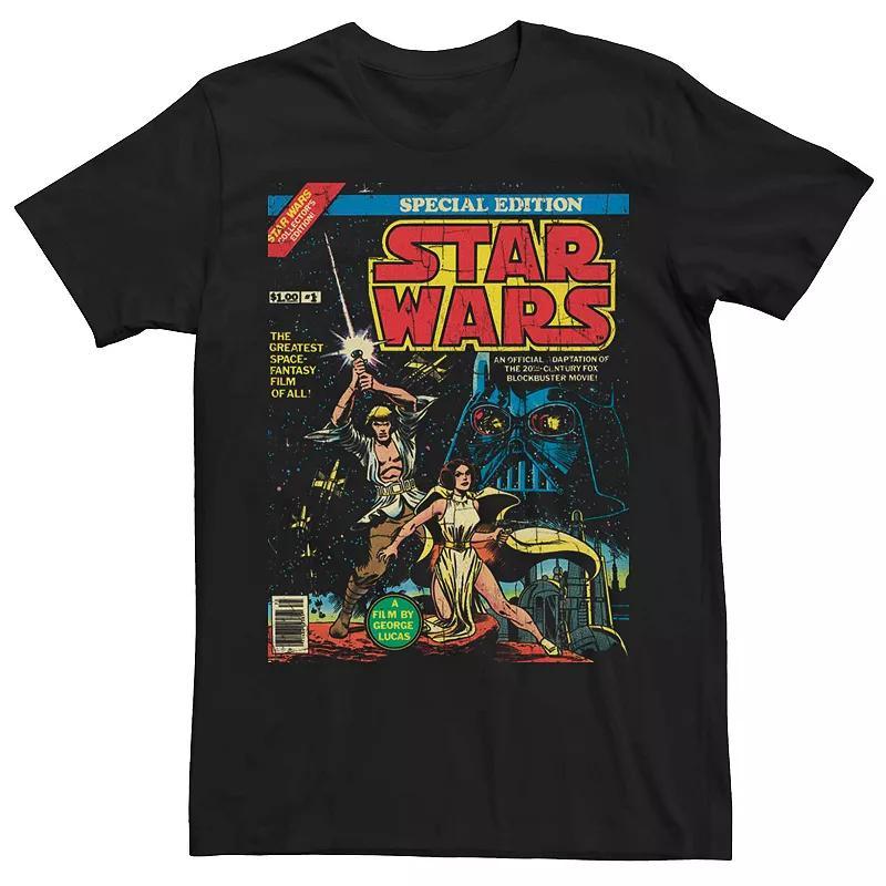 Mens Star Wars Vintage Magazine Cover Tee Product Image