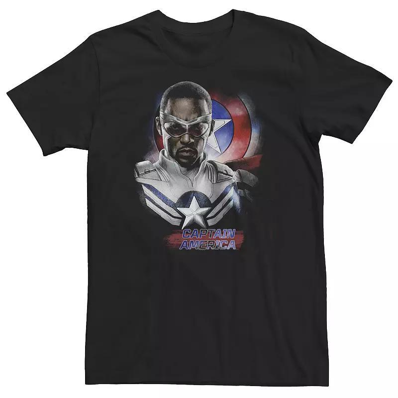 Big & Tall Marvel The Falcon And The Winter Soldier Captain America Collage Tee, Mens Product Image