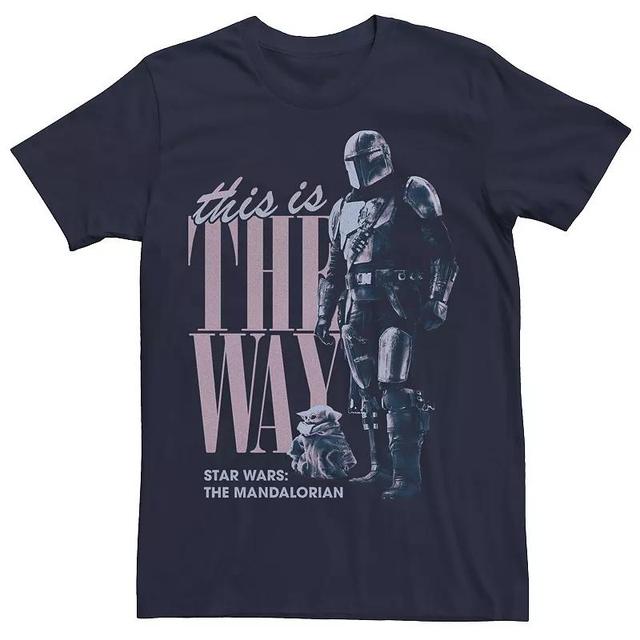 Big & Tall Star Wars: The Mandalorian The Child This Is The Way R9 Tee, Mens Blue Product Image