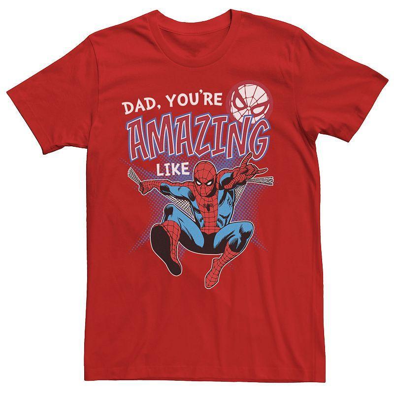 Mens Marvel Spider-Man Amazing Dad Fathers Day Tee Product Image