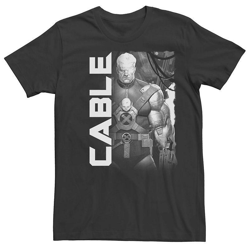 Mens Marvel X-men Cable And White Vintage Graphic Tee Product Image