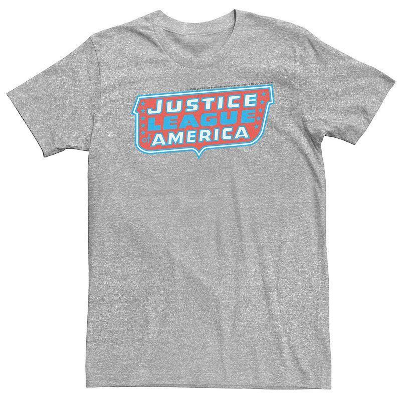 Big & Tall DC Comics Justice League Of America Text Poster Logo Tee, Mens Product Image