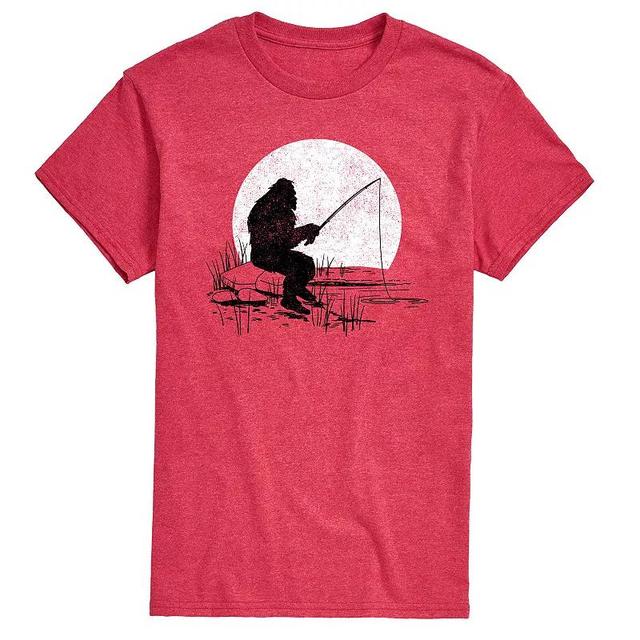 Mens Sasquatch Fishing Graphic Tee Product Image