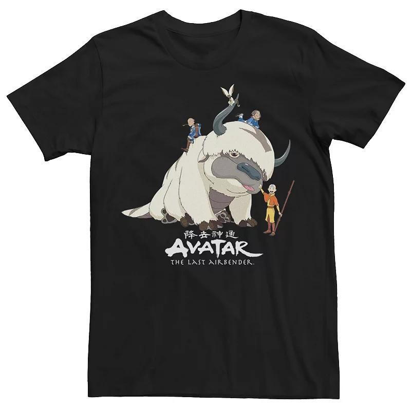 Mens Avatar: The Last Airbender Appa Ride Group Shot Tee Product Image