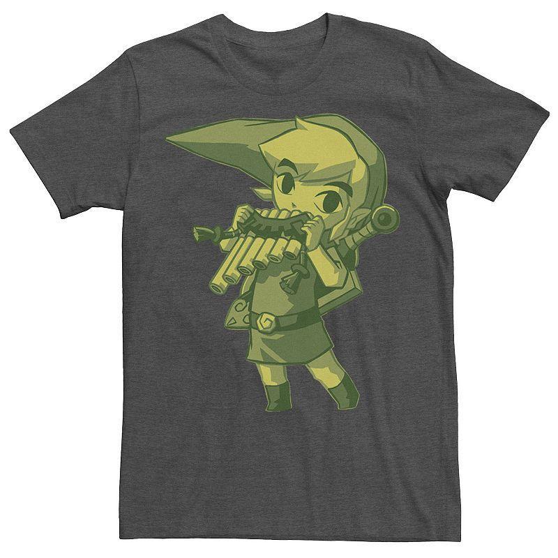 Mens Zelda Spirit Flute Portrait Tee Grey Heather Product Image