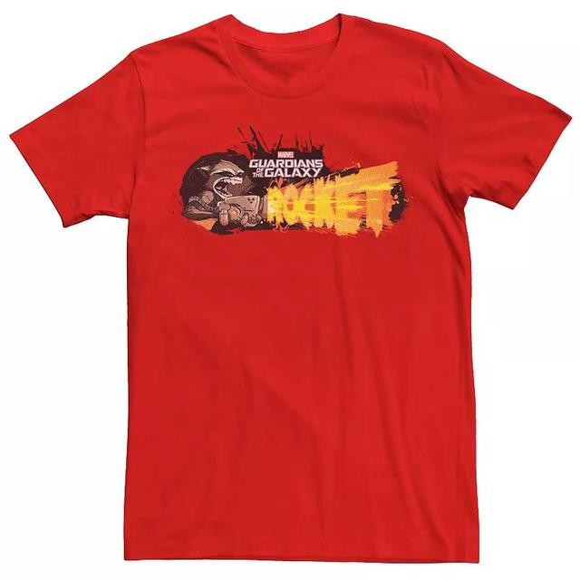 Mens Marvel Guardians Of The Galaxy Rocket Blast Graphic Tee Product Image