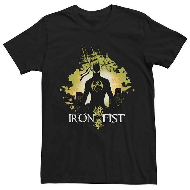 Mens Marvel Iron Fist Silhouette Portrait Tee Product Image