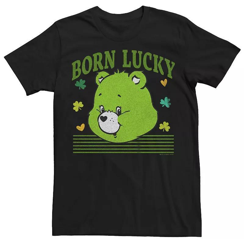 Mens Care Bears Born Lucky Graphic Tee Product Image