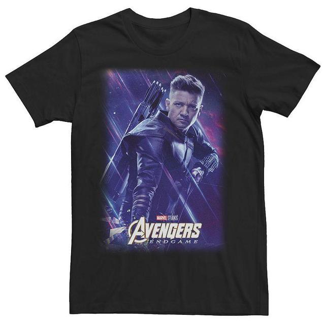 Mens Marvel Avengers Endgame Hawkeye Galactic Poster Tee Product Image