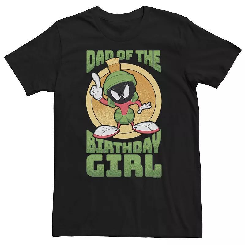 Big & Tall Looney Tunes Marvin Dad Of The Birthday Girl Tee, Mens Product Image