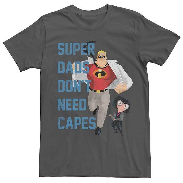 Pixar Mens The Incredibles Dads Dont Need Capes Short Sleeve T-Shirt Product Image