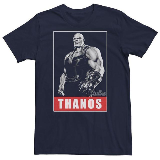 Mens Marvel Avengers Infinity War Thanos Titan Graphic Tee Blue Product Image