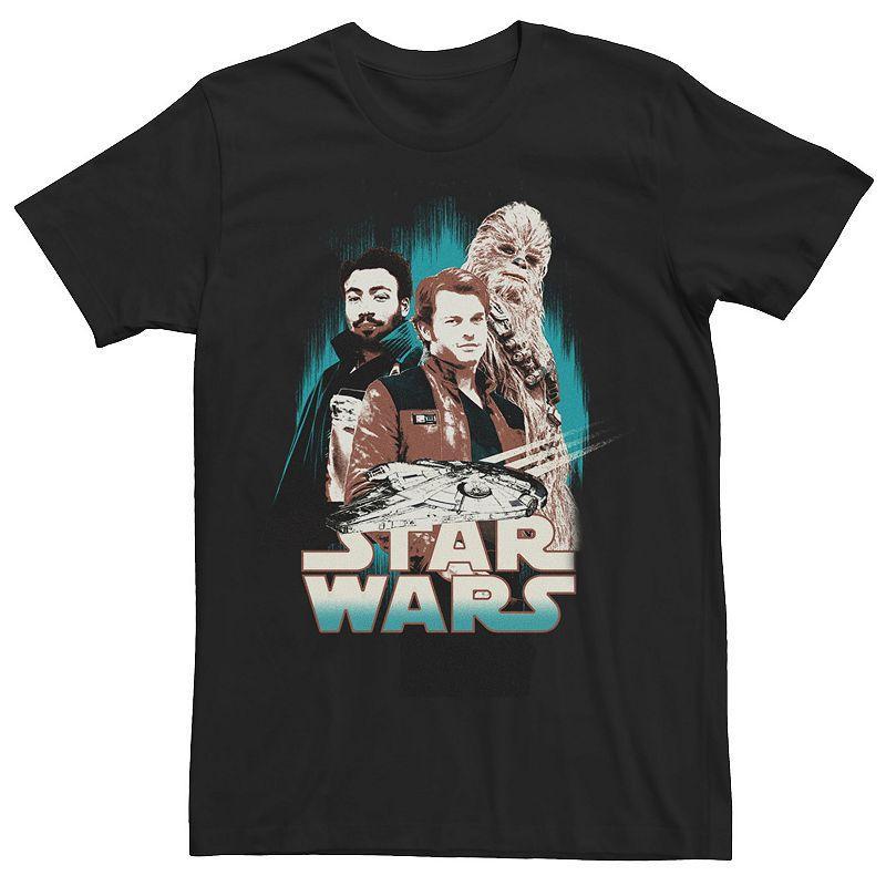 Mens Star Wars Han Solo Movie The Hero Trio Intro Tee Product Image